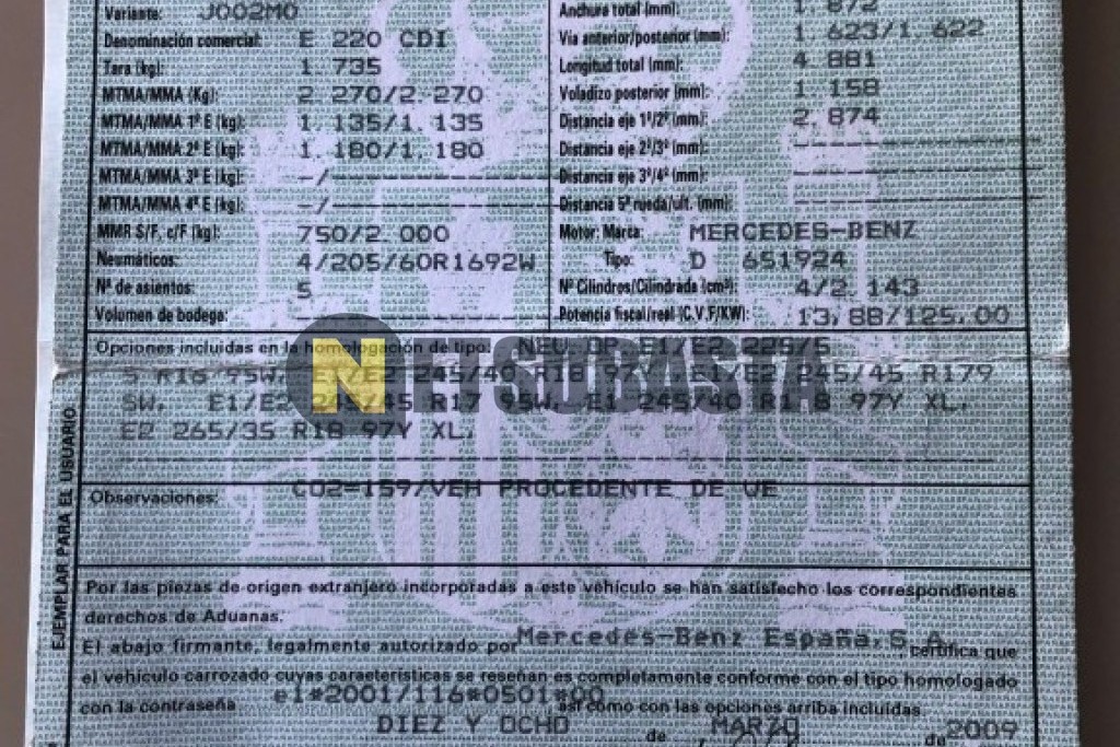 Mercedes-Benz E 220 CDI BlueEFFICIENCY Aut. 2010