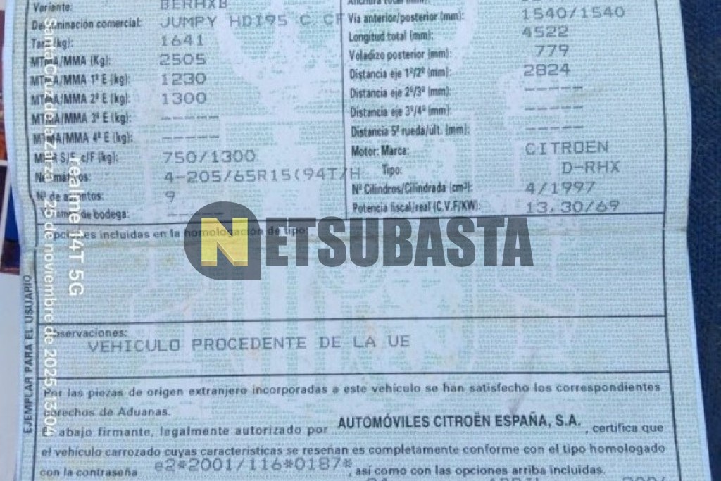 Citroën Jumpy Combi 2.0 HDi 2006