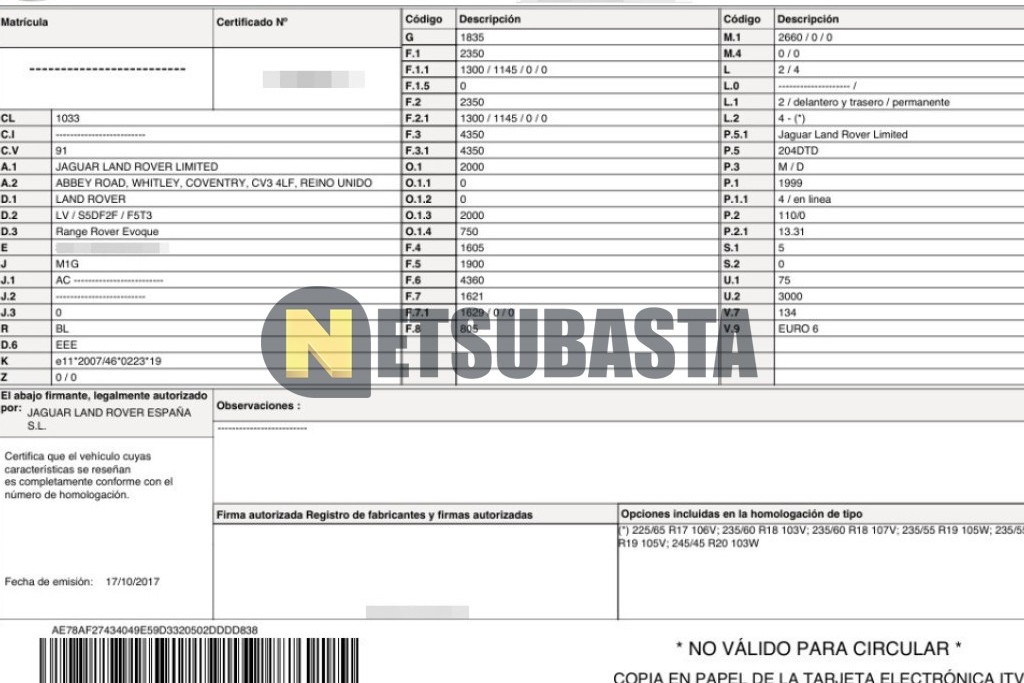 Land-Rover Evoque 2.0 Td4 4x4 Auto 2017