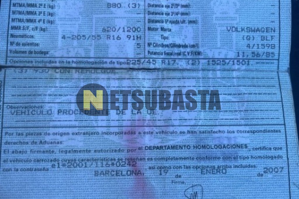 Volkswagen Golf 1.6 FSI 2007