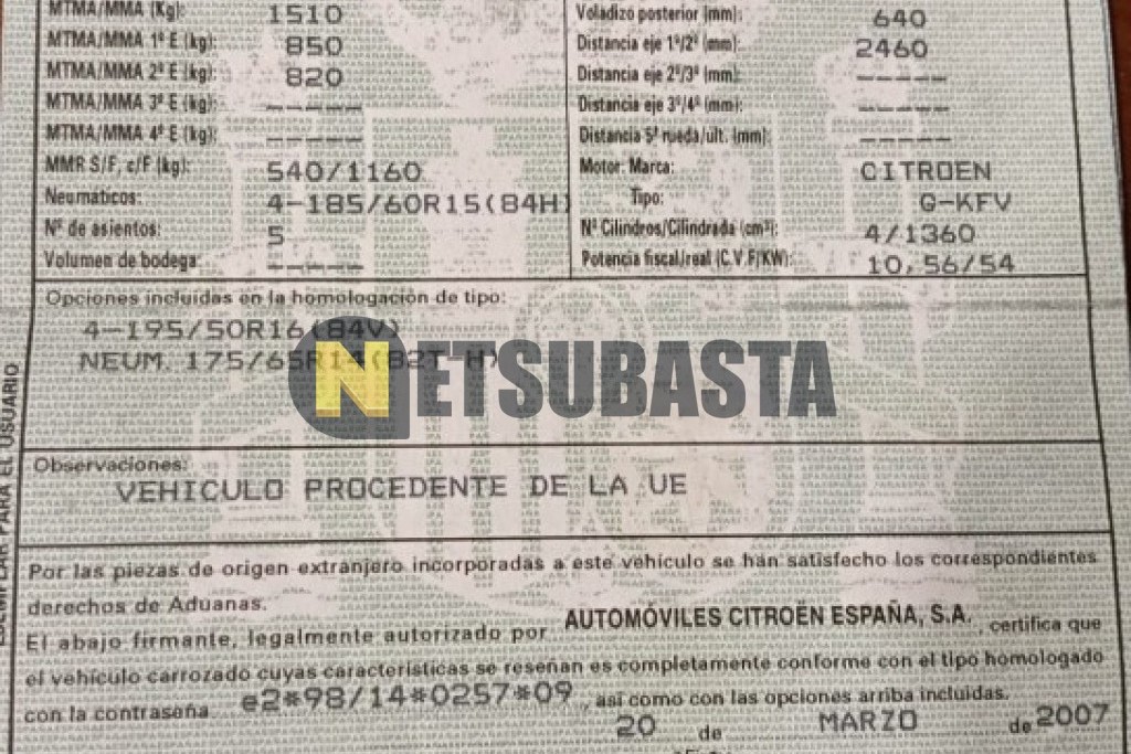 Citroën C3 1.4i 2007