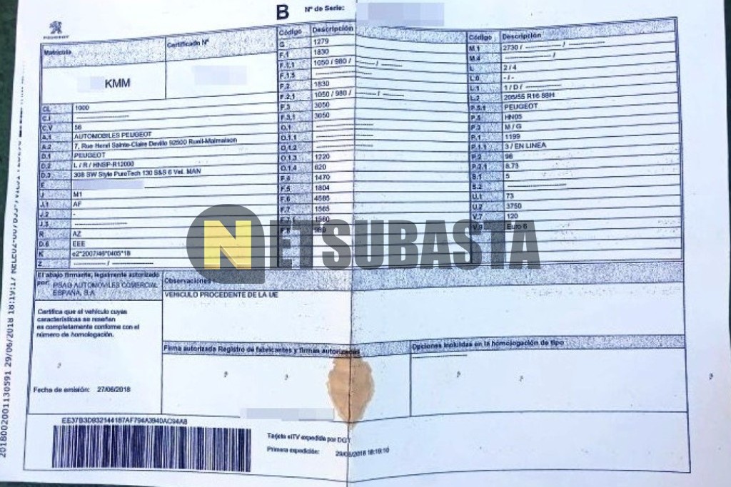 Peugeot 308 SW 1.2 PureTech 2018