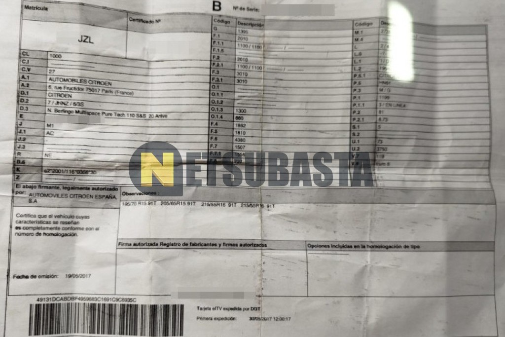 Citroën Berlingo Multispace 1.2 PureTech 2017