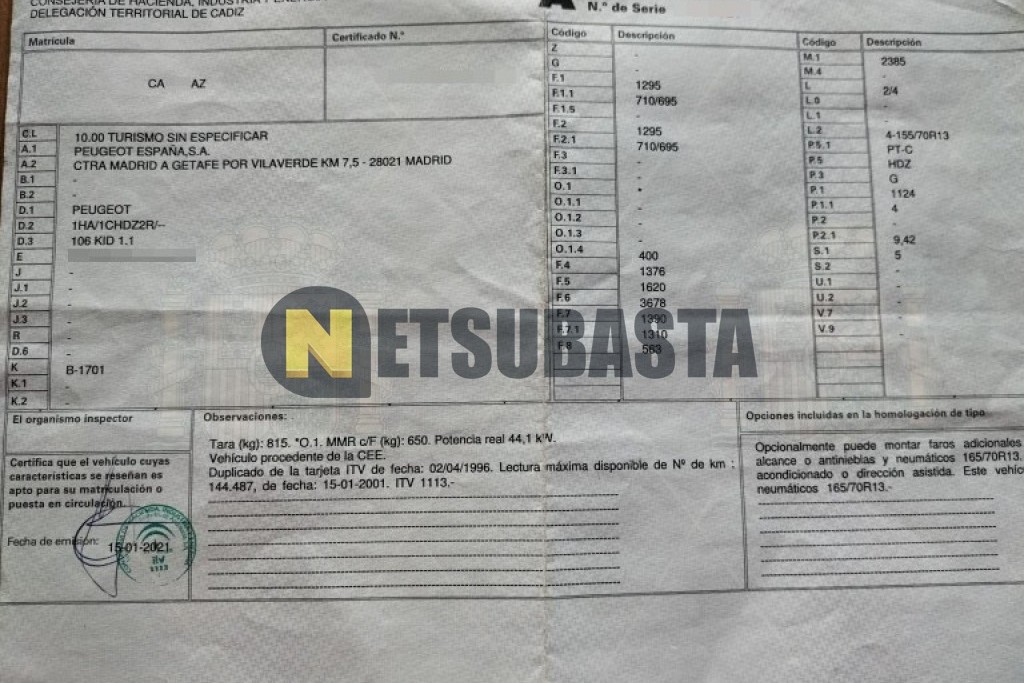 Peugeot 106 1.1 1996