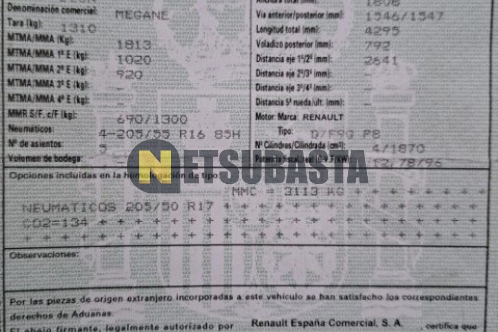 Renault Mégane 1.9 dCi 2009