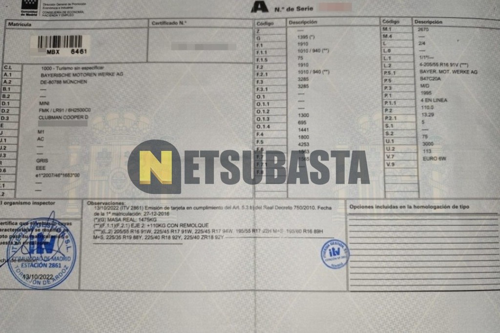 Mini Cooper D Clubman 2016