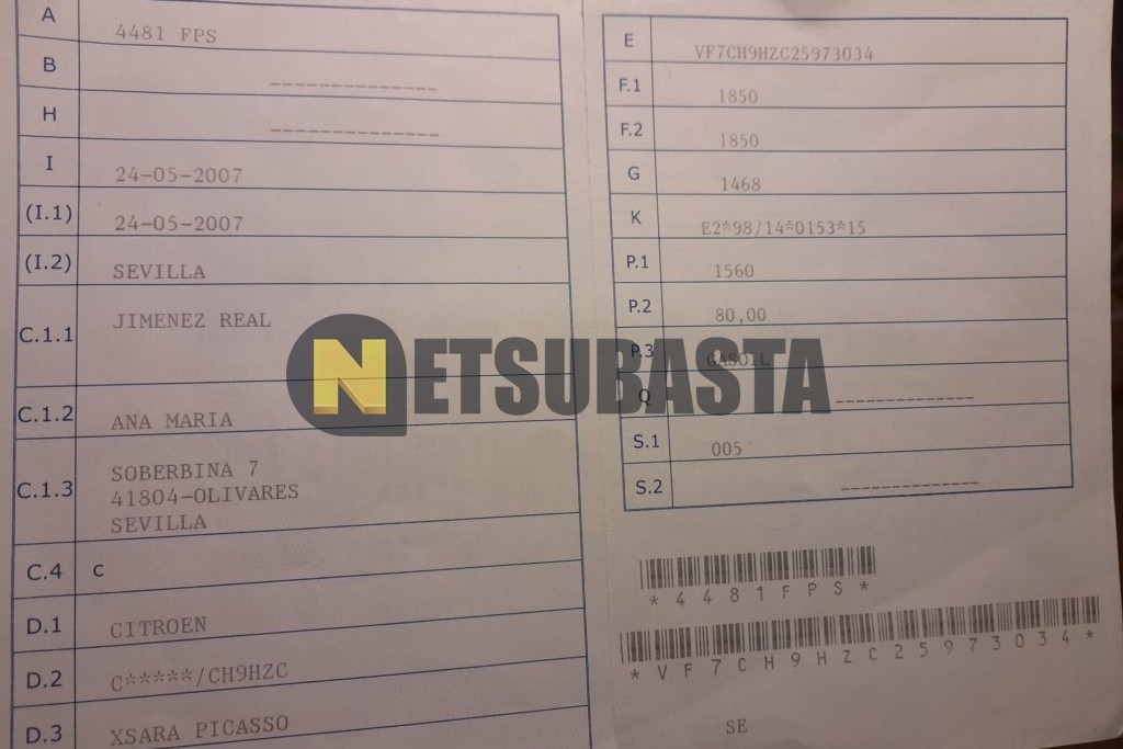 Citroën Xsara Picasso 1.6 HDi 2007