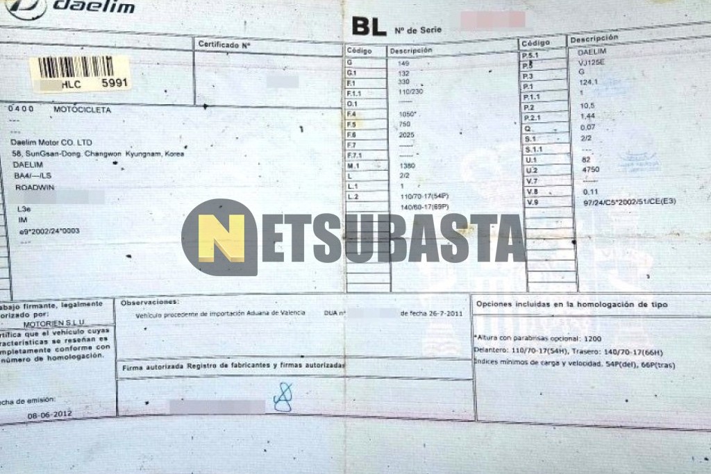 Daelim Roadwin 125 2012