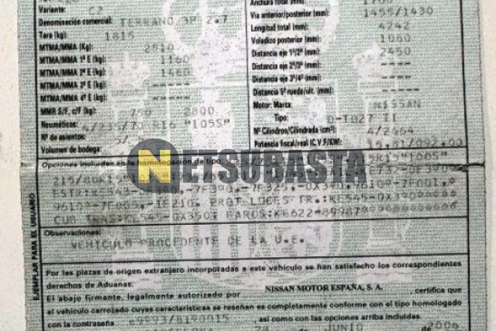Nissan Terrano II 2.7 TDi 2006