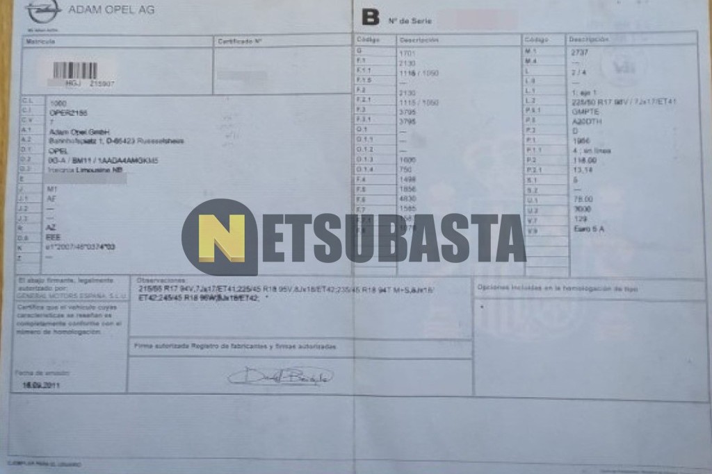 Opel Insignia 2.0 CDTI ecoFLEX 2011