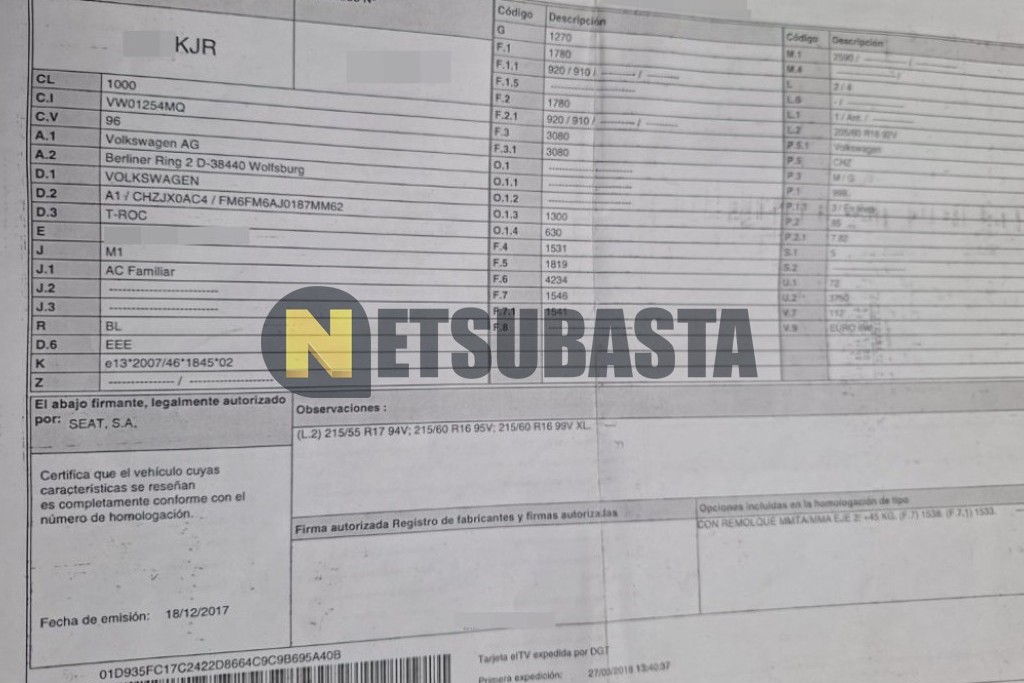 Volkswagen T-Roc 1.0 TSI 2018