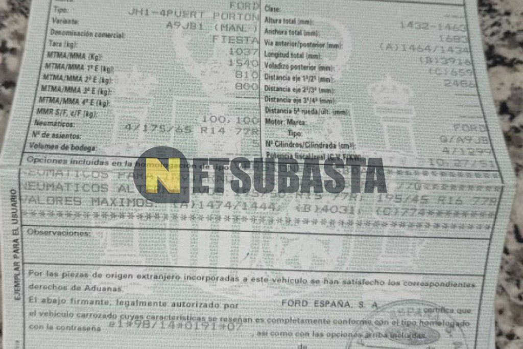 Ford Fiesta 1.3 2004