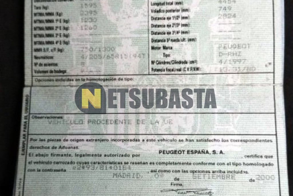 Peugeot 806 2.0 HDi 2000