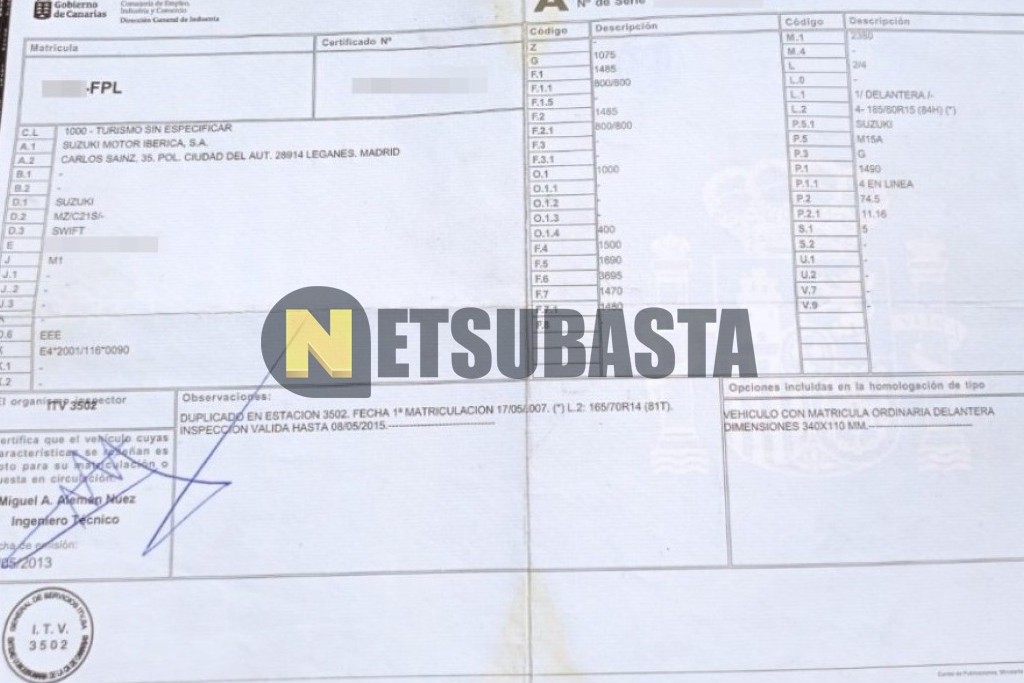 Suzuki Swift 1.5 2007