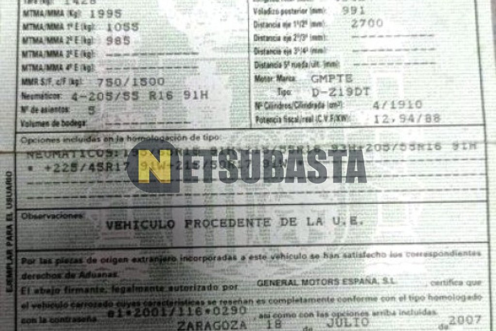 Opel Vectra 1.9 CDTI 2007