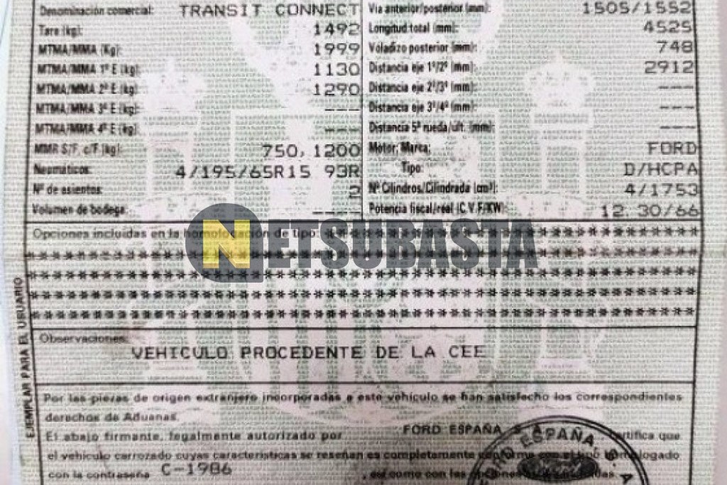 Ford Transit Connect 1.8 TDCi Isotermo 2005