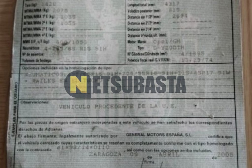 Opel Zafira 2.0 DTi 16V 2005