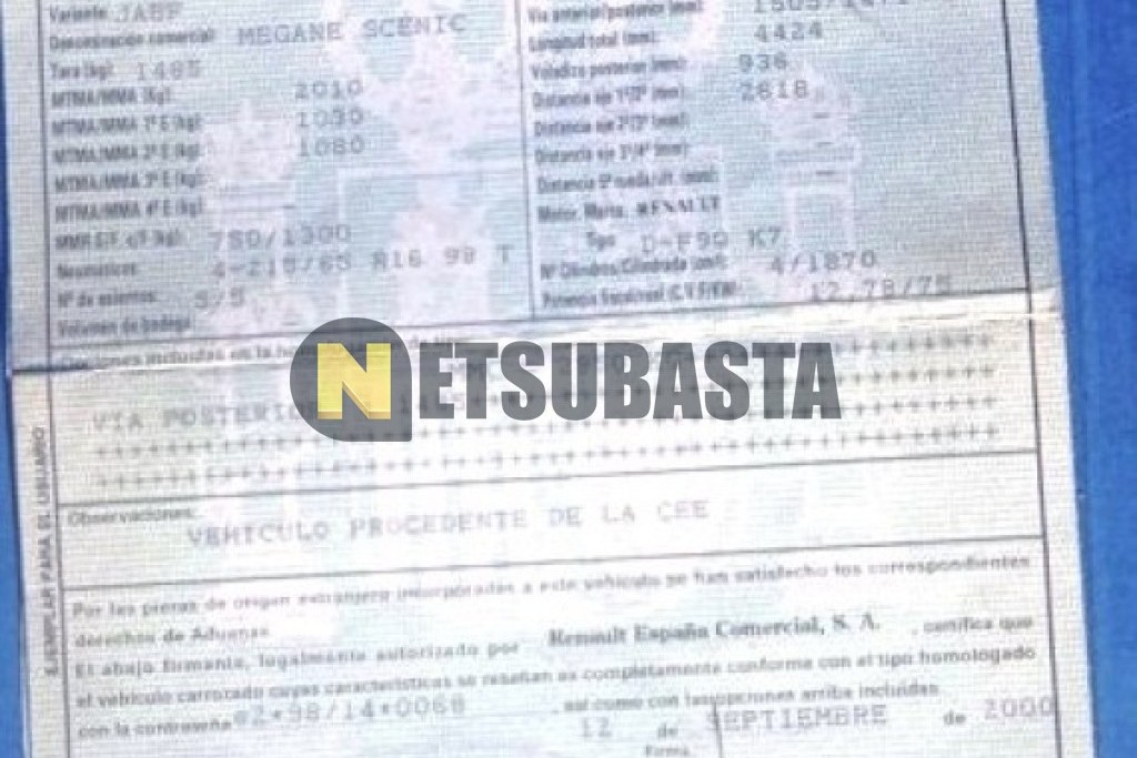 Renault Scenic RX4 1.9 dCi 2000