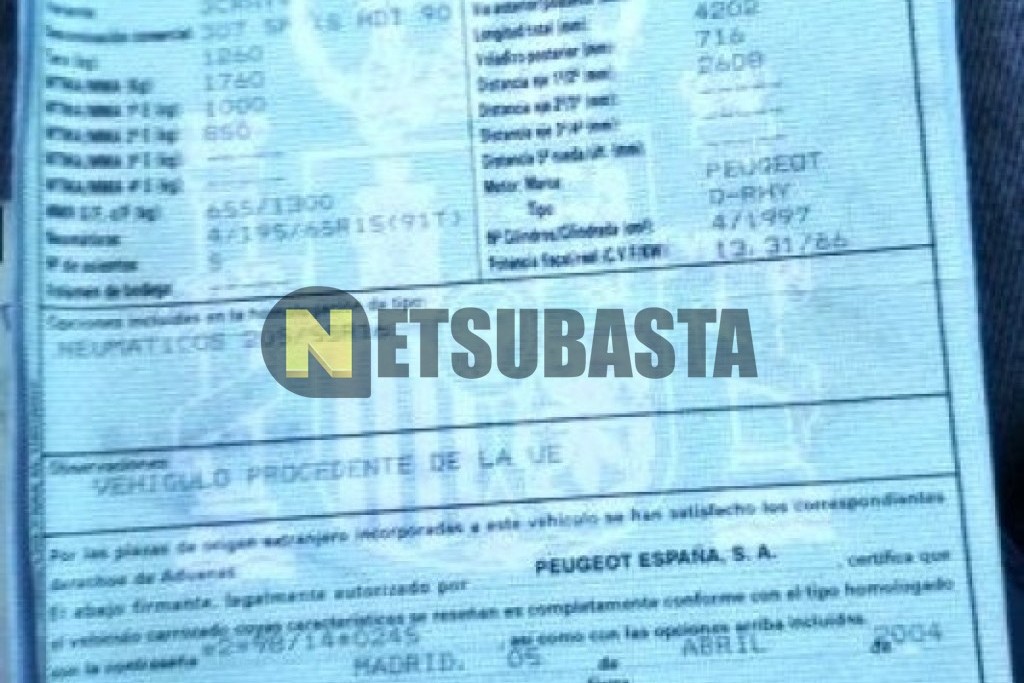 Peugeot 307 2.0 HDi 2004