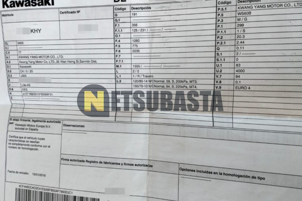 Kawasaki J 300 ABS 2018