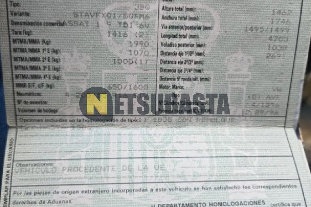 Volkswagen Passat 1.9 TDI 2003