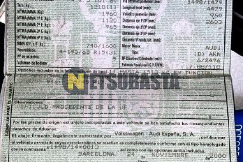 Audi A4 2.5 TDI 2000