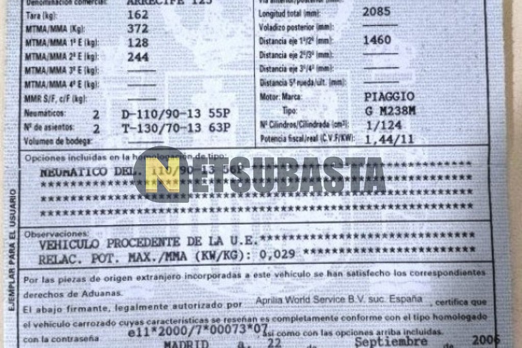 Aprilia ATLANTIC 125 2007