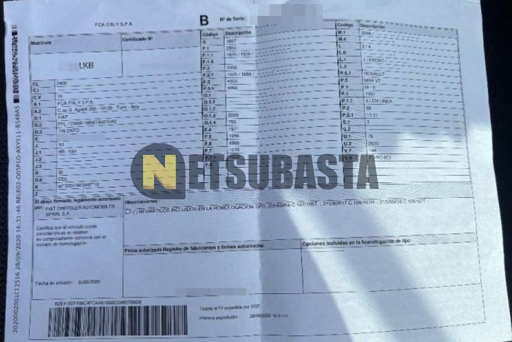 Fiat Talento 2.0 EcoJet 2020