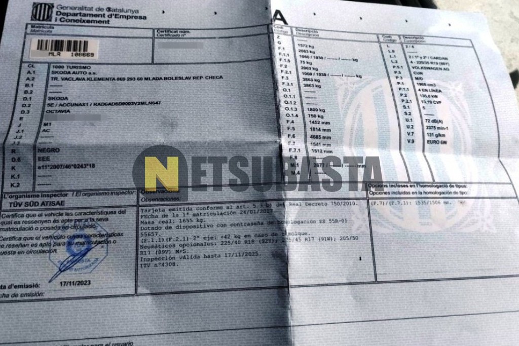 Skoda Octavia Combi RS 2.0 TDI 4x4 DSG 2017