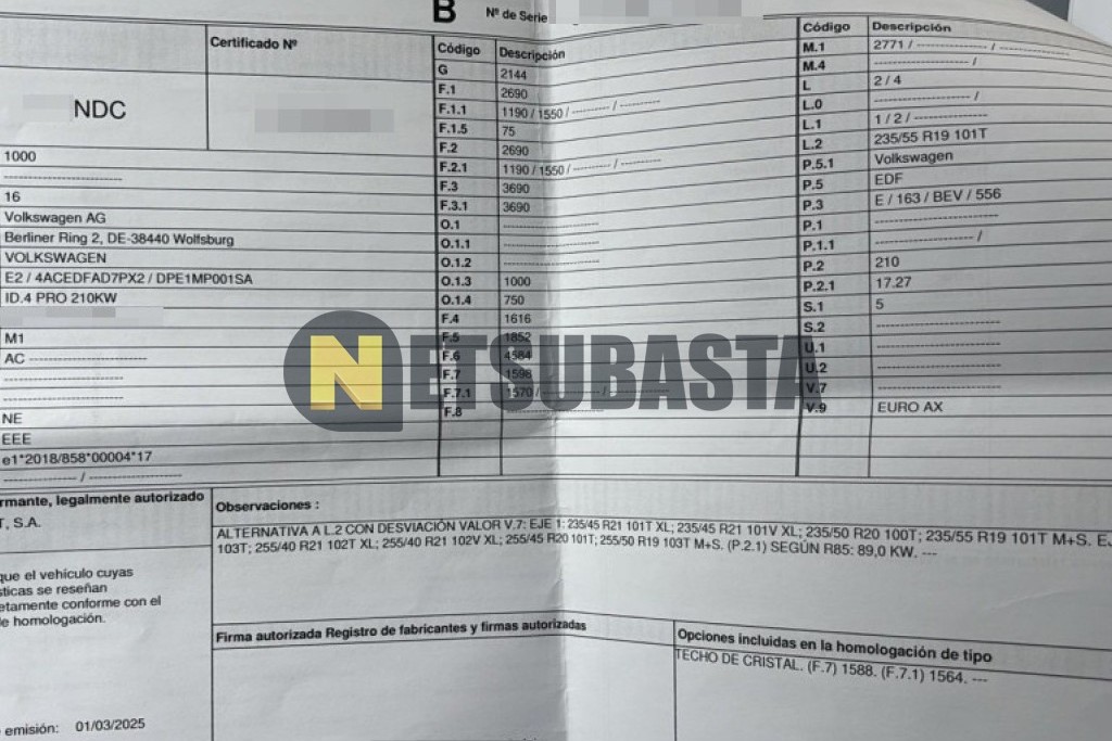 Volkswagen ID.4 Pro 77kWh 2025