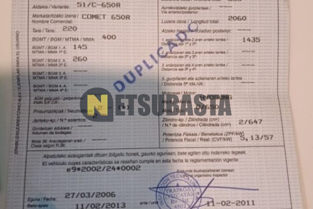 Hyosung GT 650R COMET 2006