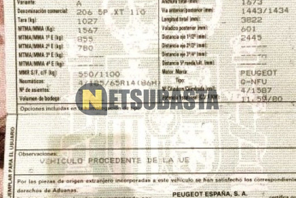 Peugeot 206 1.6 2001