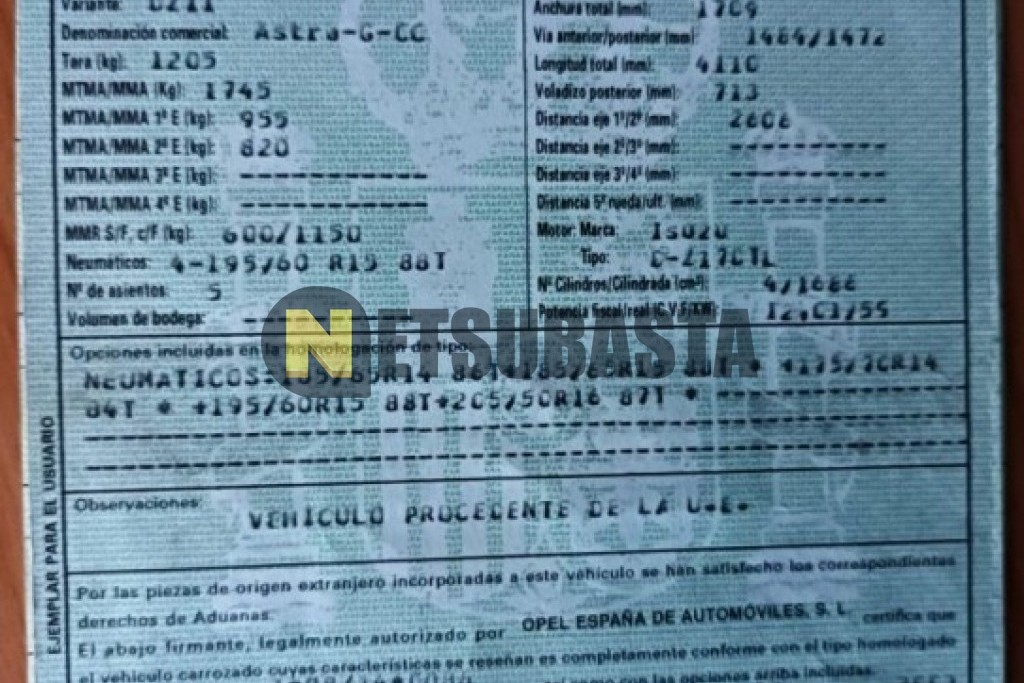 Opel Astra 1.7 CDTi 2003