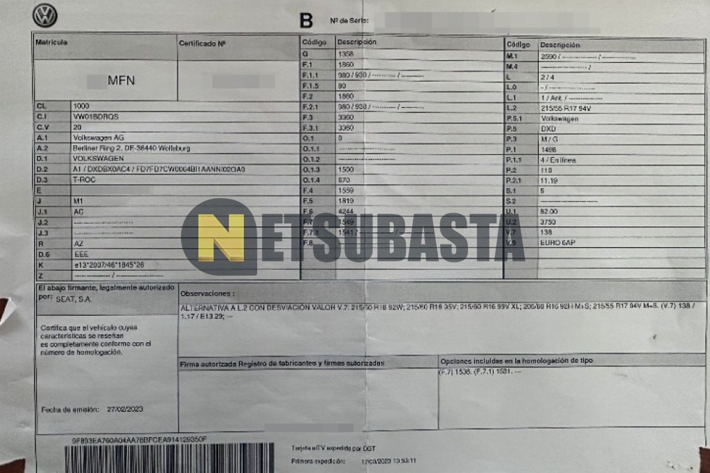 Volkswagen T-Roc 1.5 TSI DSG 2023