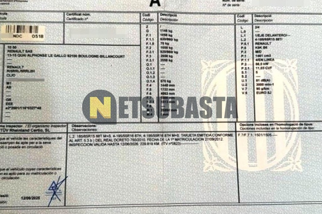 Renault Clio 1.5 dCi 2012