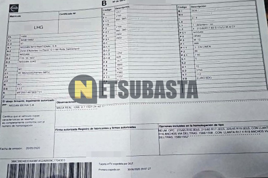 Nissan Juke 1.0 DIG-T 2020