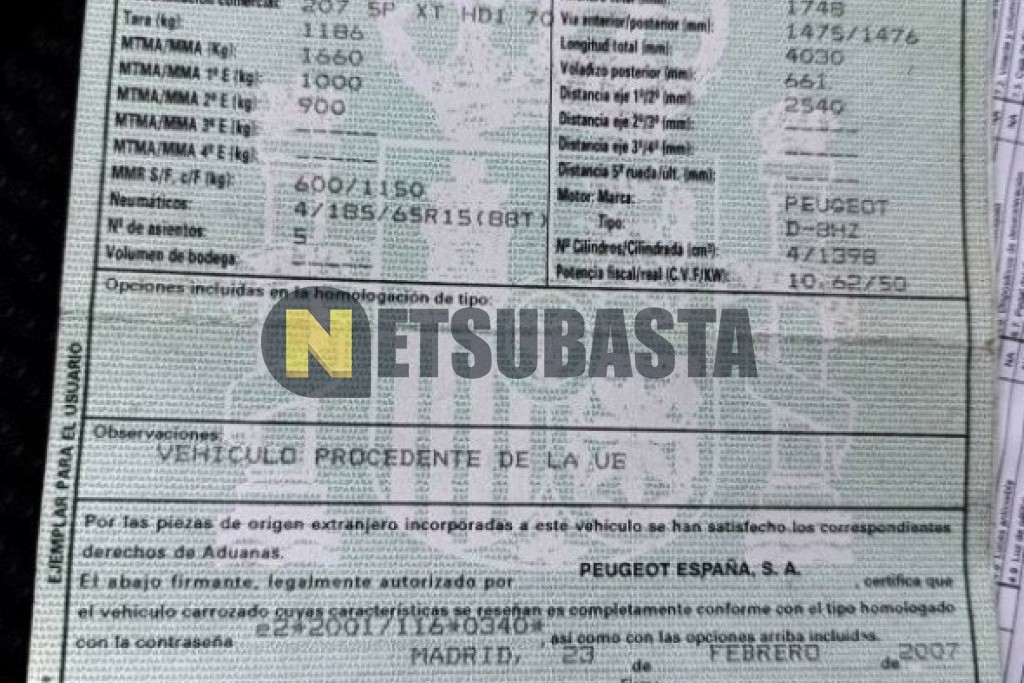 Peugeot 207 1.4 HDi 2007