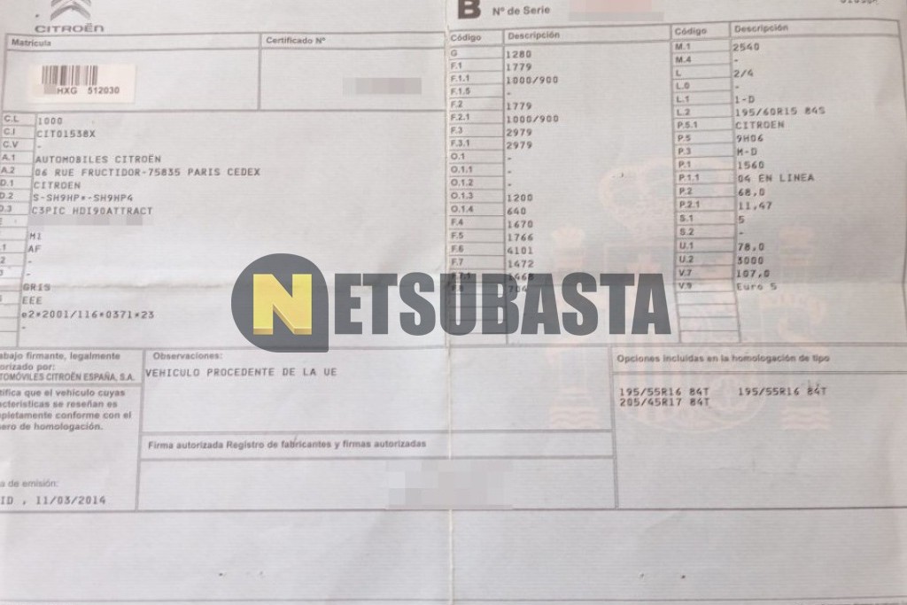 Citroën C3 Picasso 1.6 HDi 2014