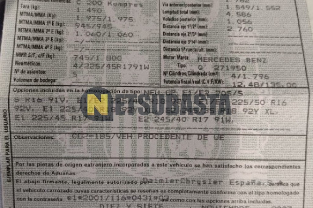 Mercedes-Benz C 200 K 2008