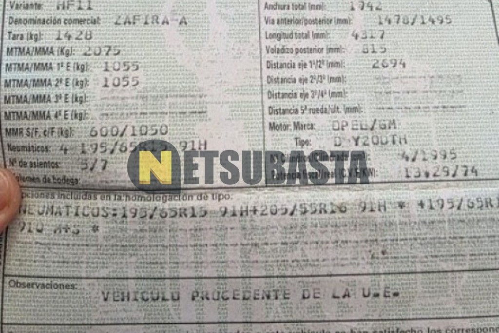 Opel Zafira 2.0 DTi 16V 2002