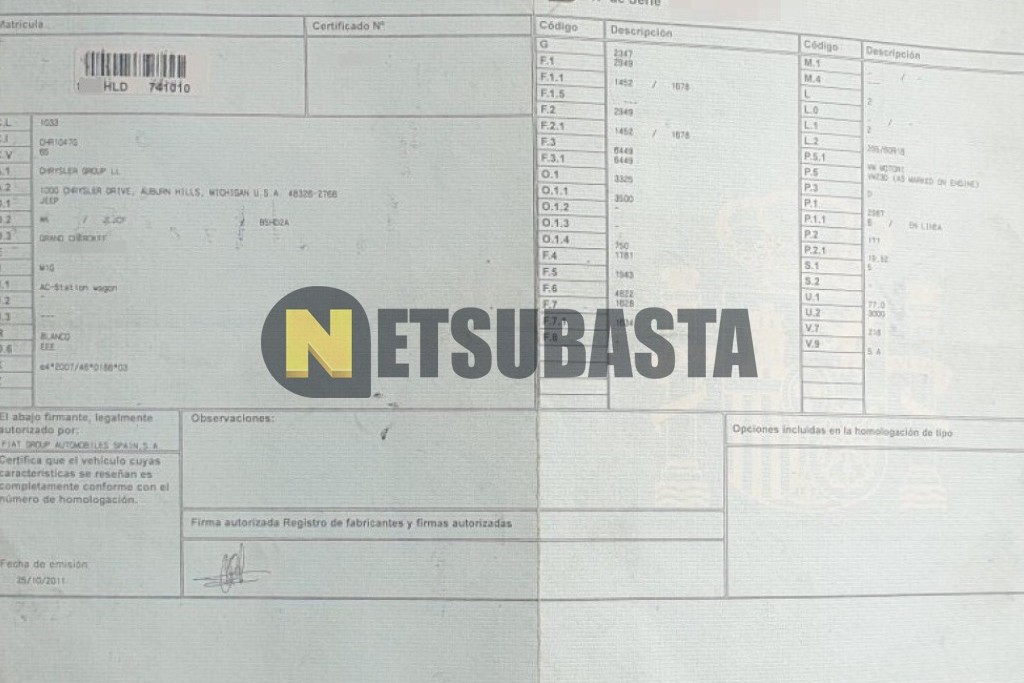 Jeep Grand Cherokee 3.0 V6 CRD 2012