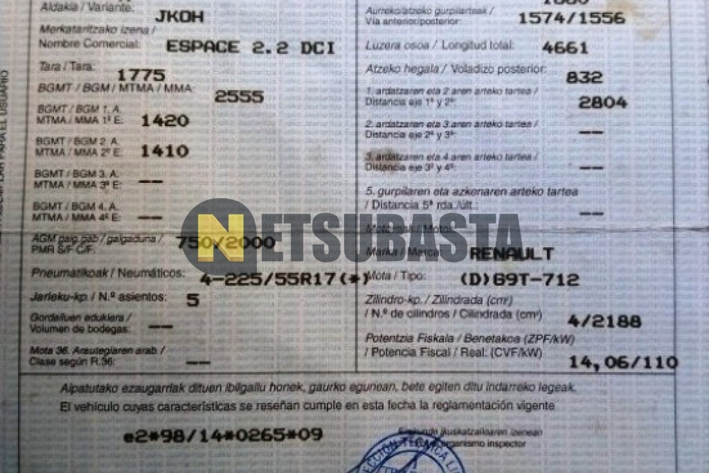 Renault Espace 2.2 dCi 2003