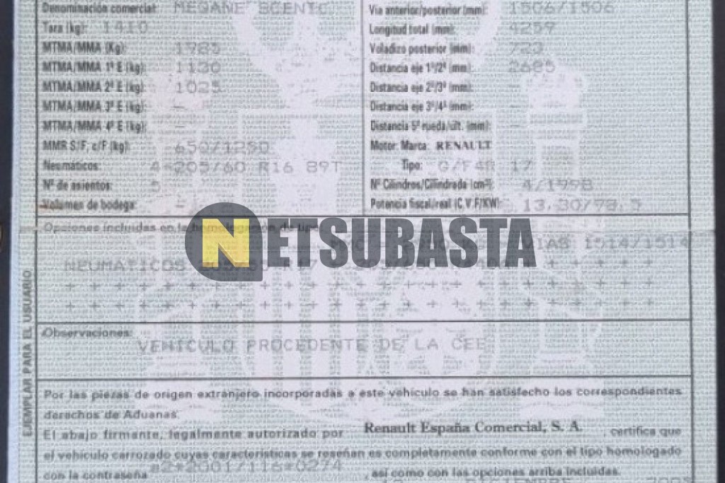 Renault Scenic 2.0 16v Aut. 2005