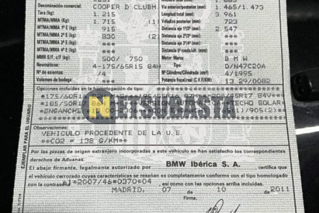 Mini Clubman Cooper D Aut. 2011