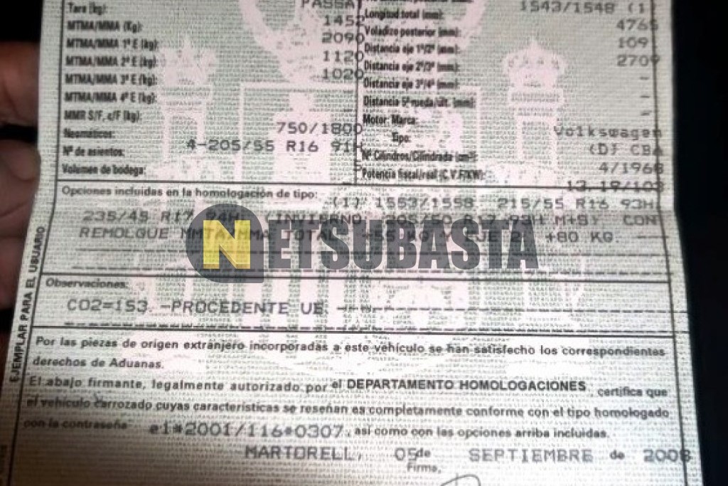 Volkswagen Passat 2.0 TDI 2008