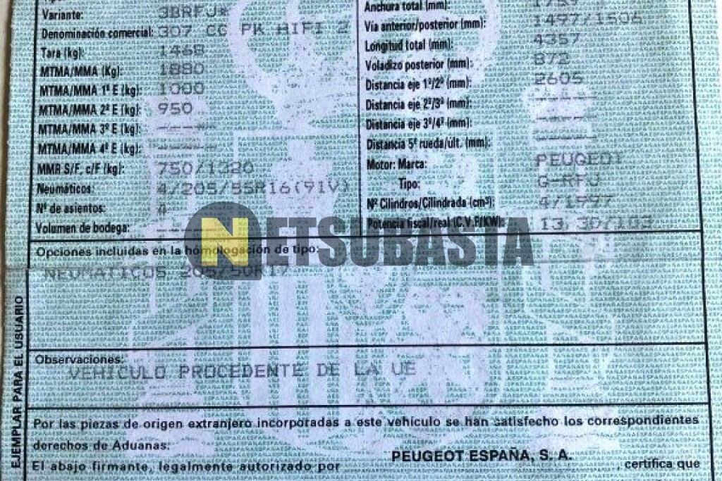 Peugeot 307 CC 2.0 16V 2007