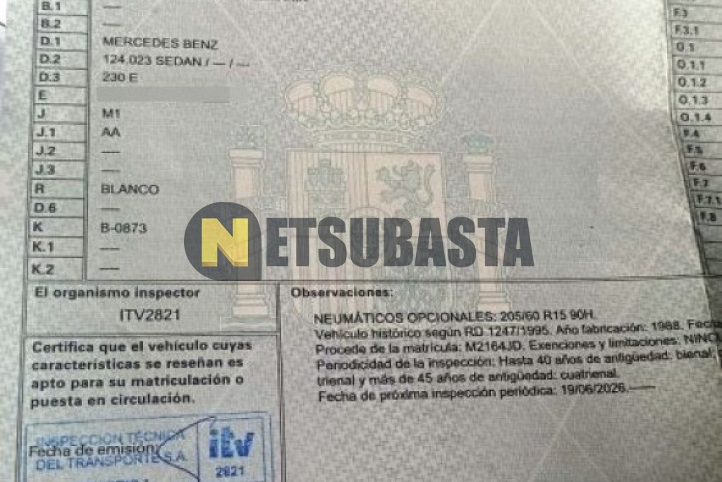 Mercedes-Benz 230E Aut. 1988