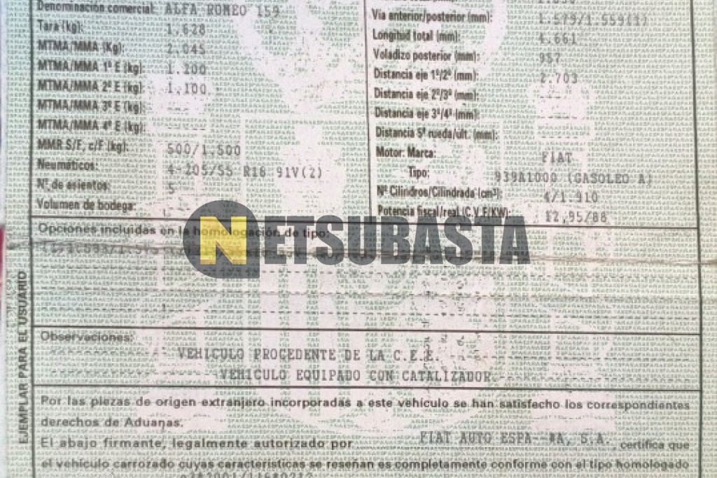 Alfa Romeo 159 1.9 JTD 2006