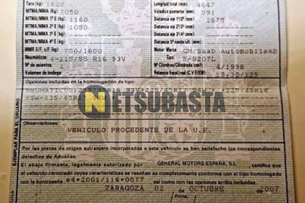 Saab 9-3 Cabrio 2.0t Ecopower GLP aut. 2007