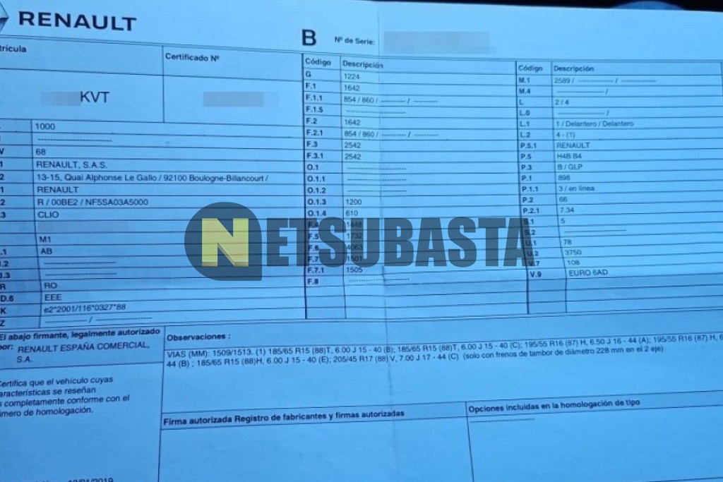 Renault Clio 0.9 TCe GLP 2019